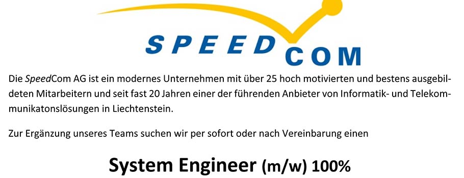 System Engineer (m/w) 100%